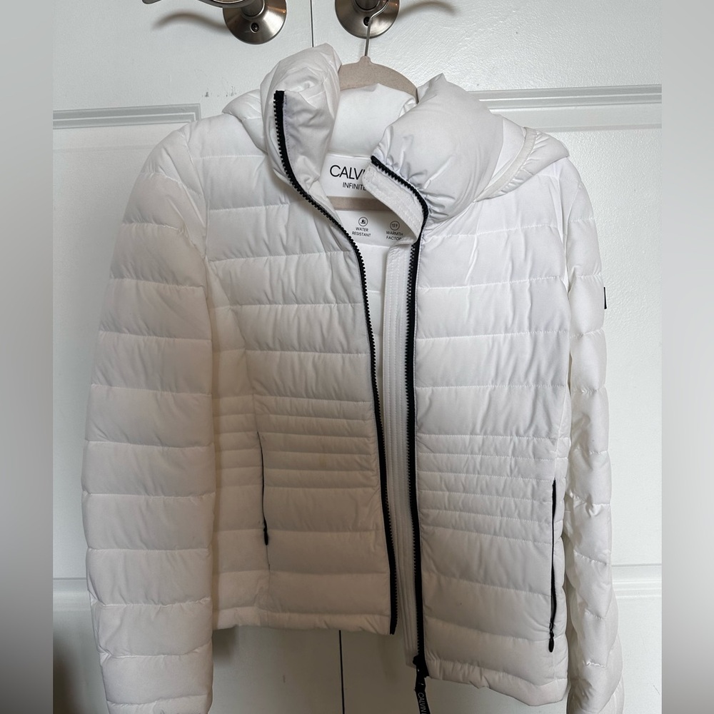 Calvin Klein White Packable Women Jacket S